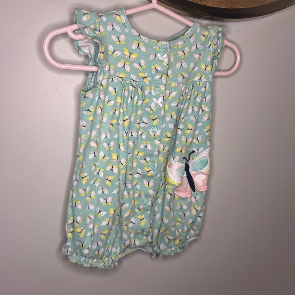 5 For $30 Carters 6 Months Butterfly Print Baby Romper